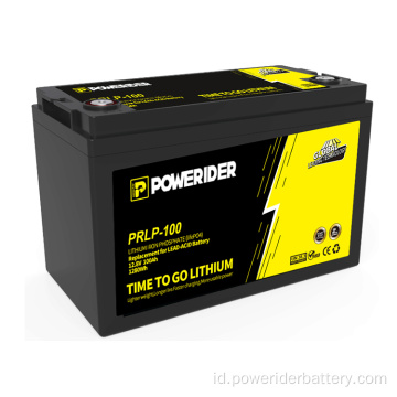 12.8V 100Ah baterai starter mobil lithium ion